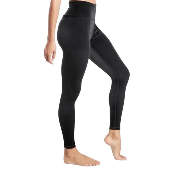 Athleta Black Elation Velvet Tight Leggings Medium NWOT - Picture 9 of 12